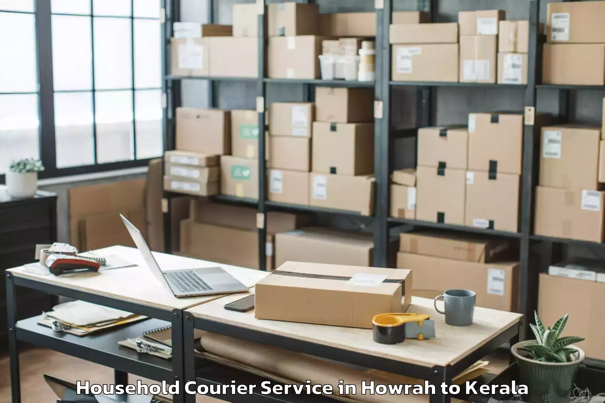 Quality Howrah to Athirampuzha Household Courier